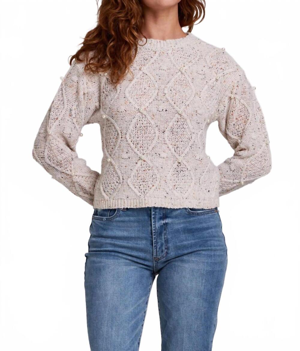 NEW ANOTHER LOVE amandine sweater in birch melange